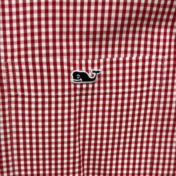 Vineyard Vines Red Checkered Men's Shirt - Picture 3 of 6